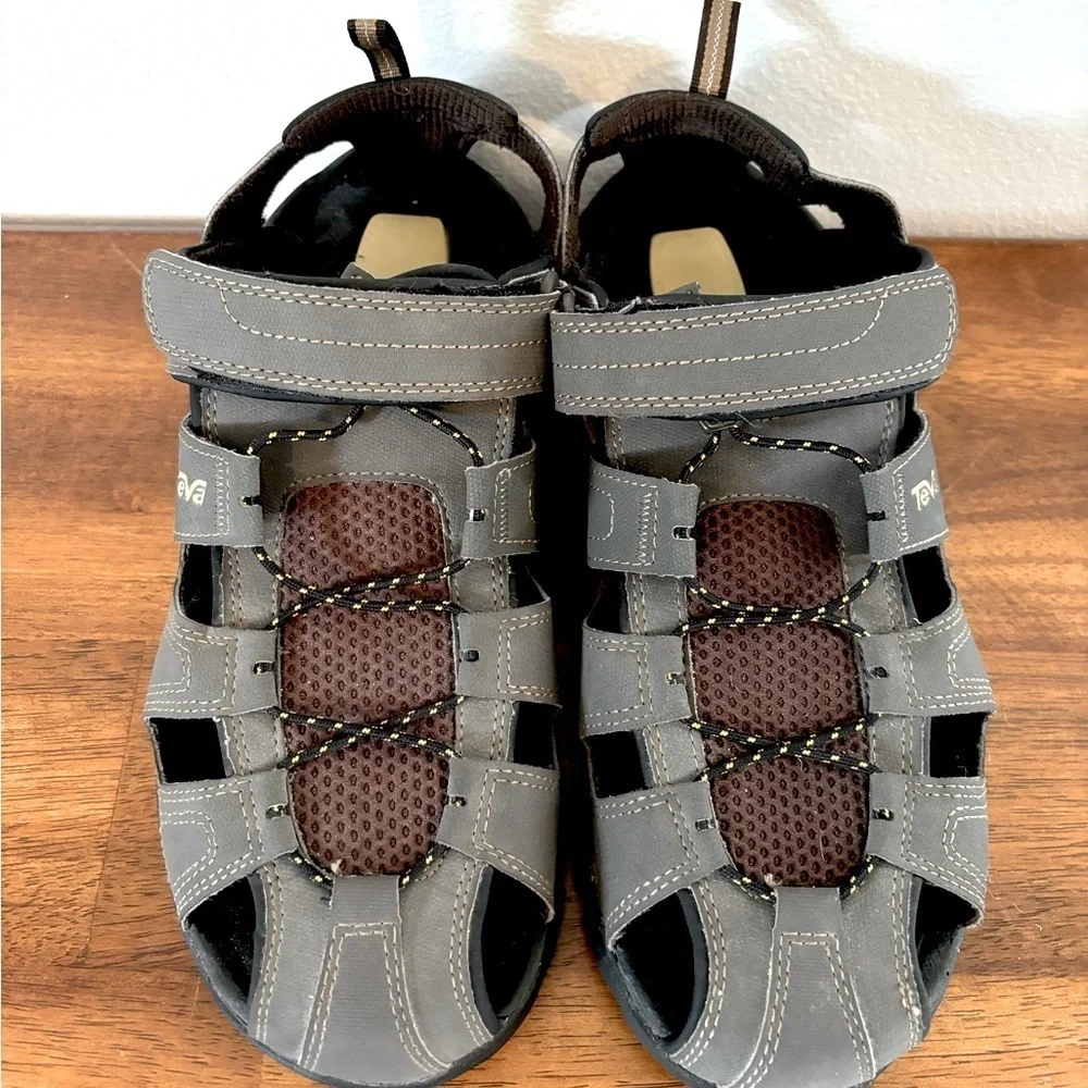 Teva Men's Gray Sport Sandals Forebay 9